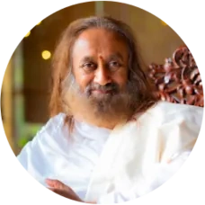 Gurudev Sri Sri Ravi Shankar with a serene expression